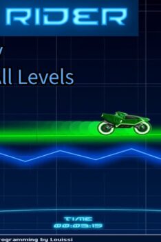 Neon Rider (Flash Game) Full Gameplay Playthrough All Levels