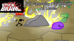 Stick Brawl (Flash Game) Full Gameplay Playthrough All Levels